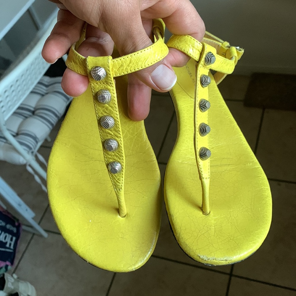 BALENCIAGA SANDLES CALFSKIN size 7